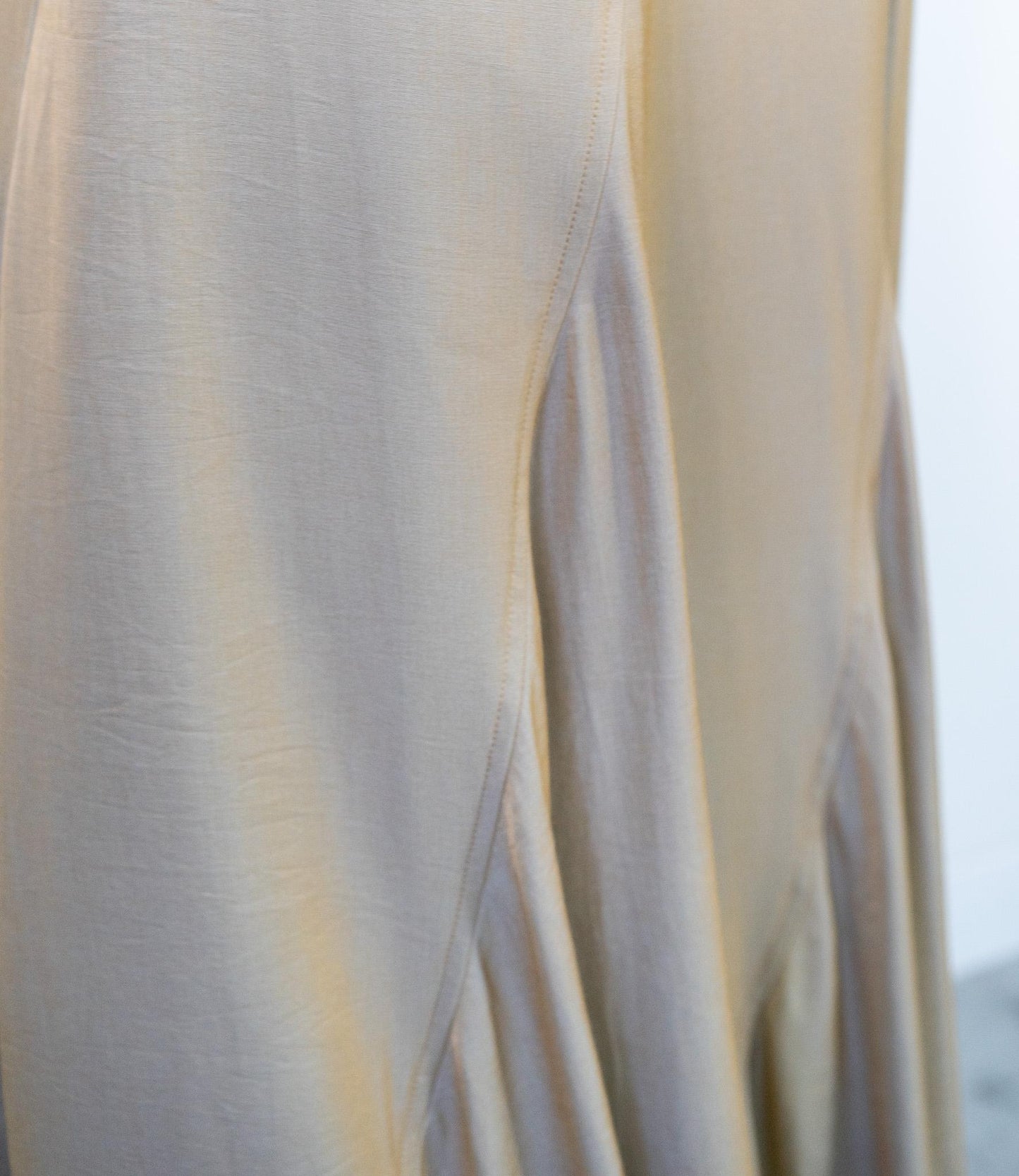 シャンブレーパネルスカート