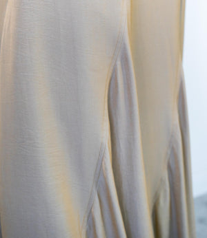 シャンブレーパネルスカート