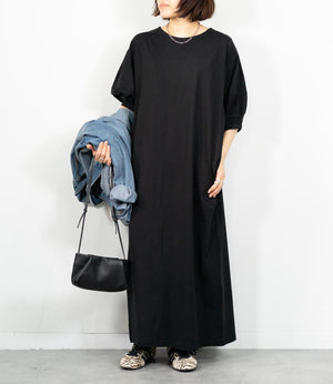 コクーンスリーブストレートワンピース