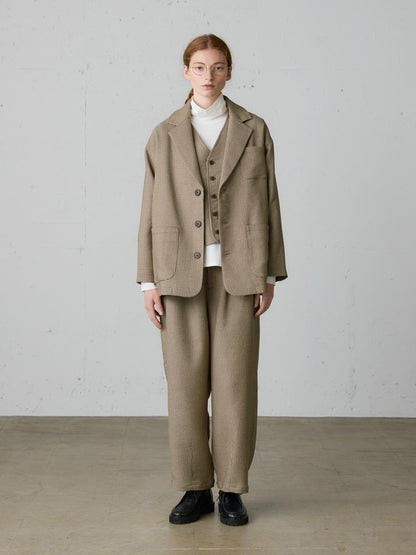 MidiUmi ハイネックフレアプルオーバー