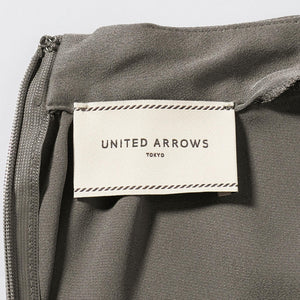 バック サテン Vネック ロングスリーブ ブラウス ‐ウォッシャブル‐