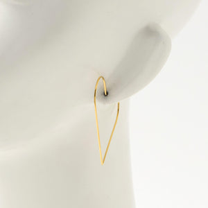 SILVER925 ゴールドプレーティング ハート ピアス