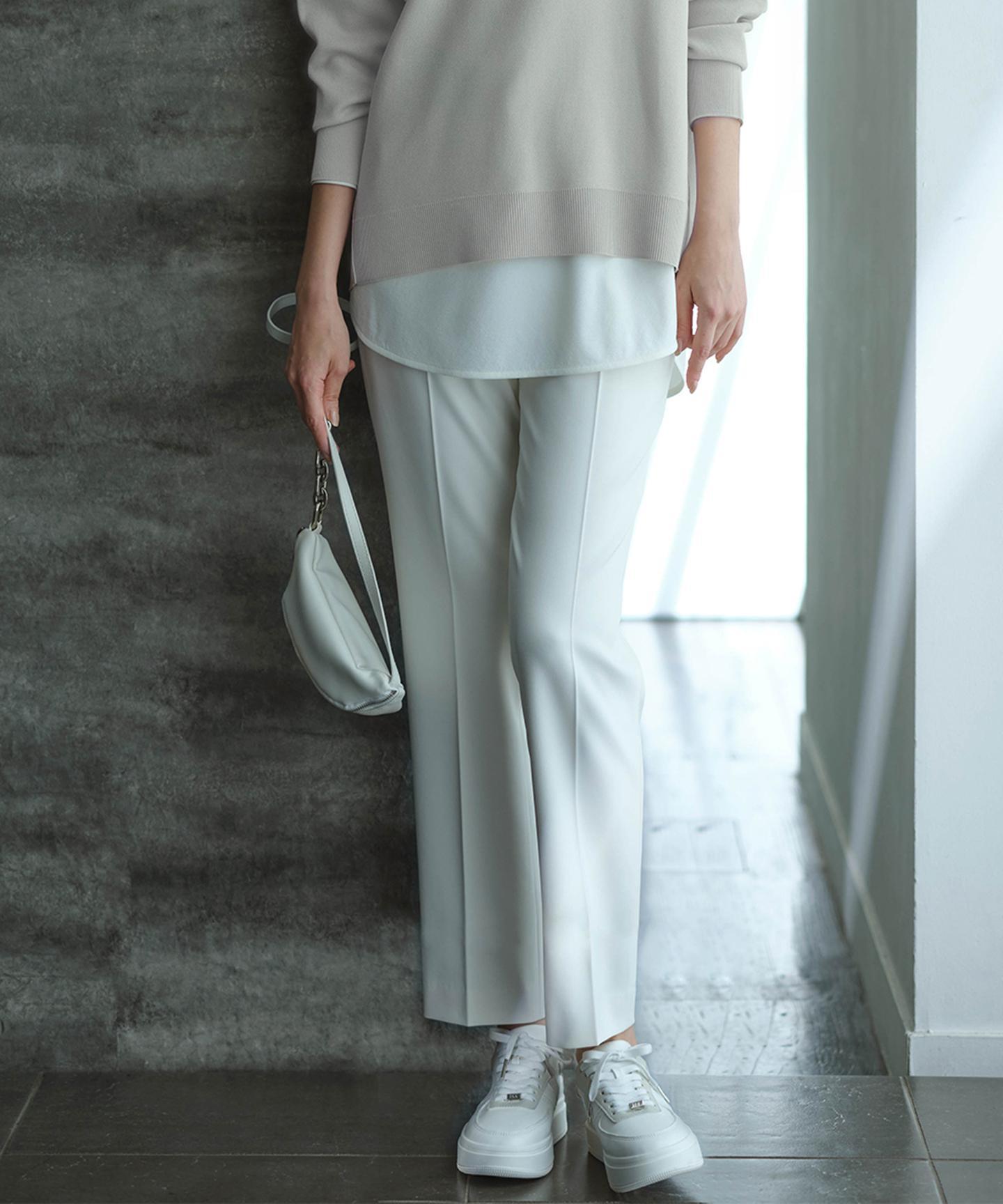 トリアセボディシェルピーチ スティックパンツ