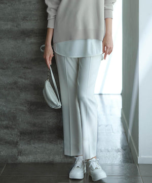 トリアセボディシェルピーチ スティックパンツ