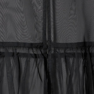 シアー オーガンジー フリル ブラウス ウォッシャブル