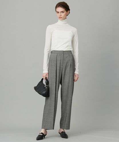 ウール2WAYストレッチ ワイドパンツ