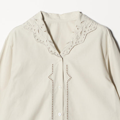 エンブロイダリーカラー シャツ