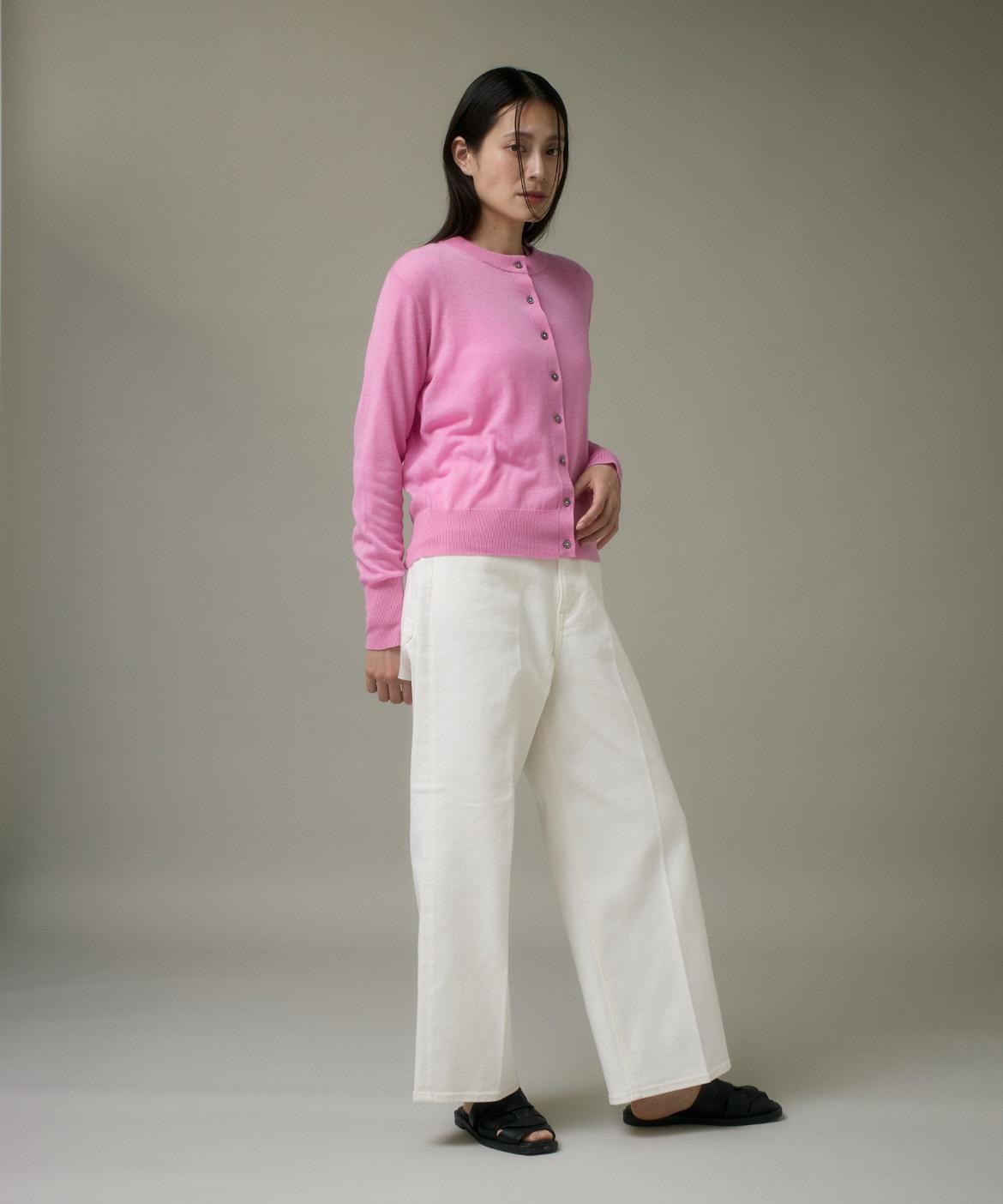 クルーネックニットカーデ《Melty air wool》