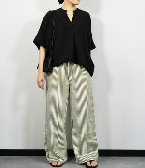 ストライプイージーパンツ