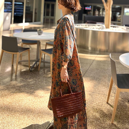 本革メッシュバック