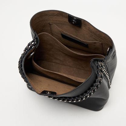 チェーンハンドル 2WAY スクエアバッグ ショルダーバッグ