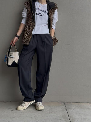 Handsome tapered slacks