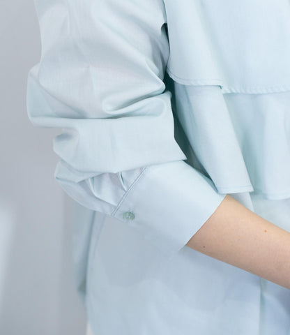 レイヤードライクダブルフリルシャツ