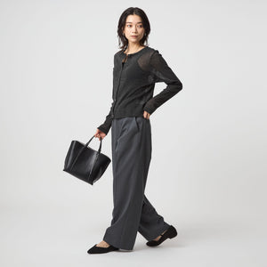 シアーラメ チュール カーディガン