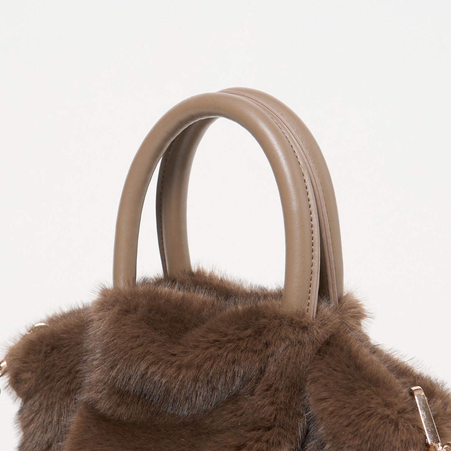 フェイクファー2WAY トートバッグ / ショルダーバッグ