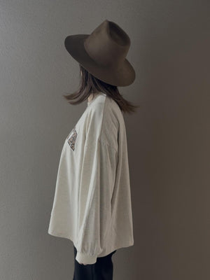 レオパードロゴロングTシャツ