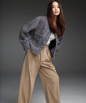 GIOLICA ボタン ツイード ジャケット