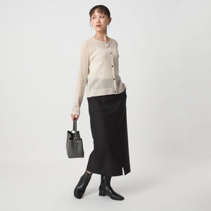 シアーラメ チュール カーディガン