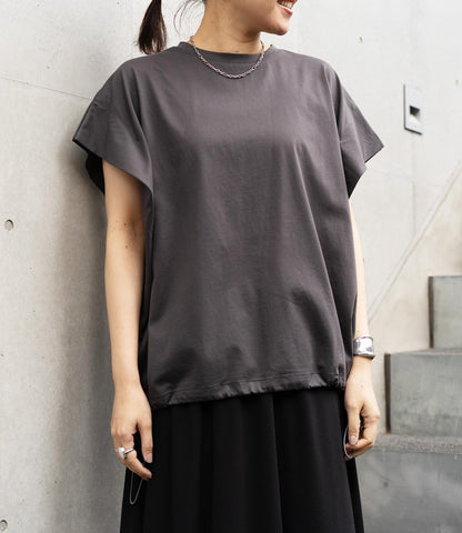 ドロストオーバーフレンチスリーブカットソー