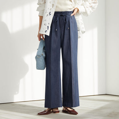 ［size SHORT/TALLあり］ニーハイフレアパンツ デニム 2 ストレッチ