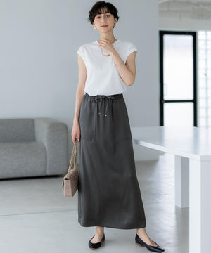 コンパクトヤーン フレンチスリーブ Tシャツ