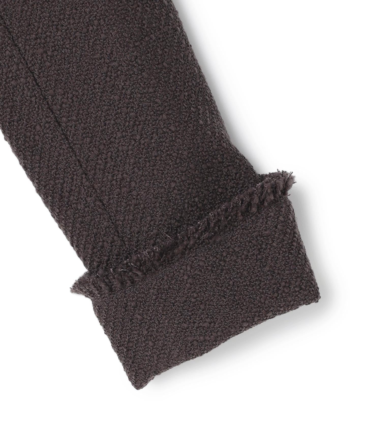 MULLIN / ウールツイードメタルボタンノーカラージャケット