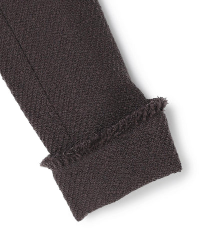 MULLIN / ウールツイードメタルボタンノーカラージャケット