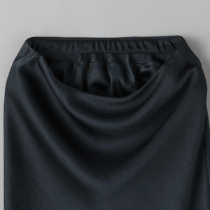 ポリエステルサテン マーメイドフレアスカート