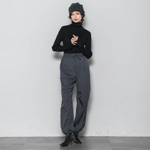 リブタートルニットプルオーバー≪手洗い可能≫