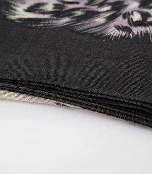 ヒョウ柄プリントスカーフ