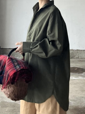 KHAKIプルオーバーシャツ