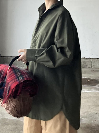 KHAKIプルオーバーシャツ