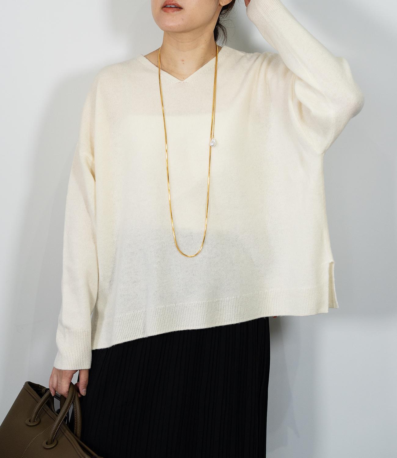 カシミアライク2wayニット