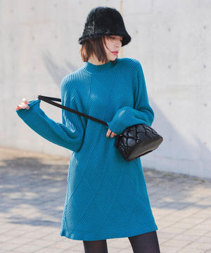 キルティング巾着ショルダーバッグ