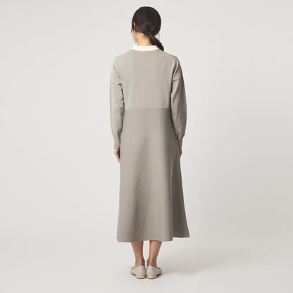 ハイショク エリツキ ニット ワンピース