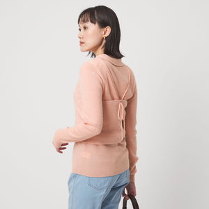 ポロニット カーディガン × ビスチェ ニット セット