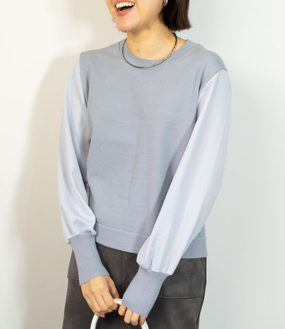 布帛切り替えコンパクトニット