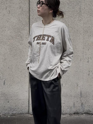 レオパードロゴロングTシャツ