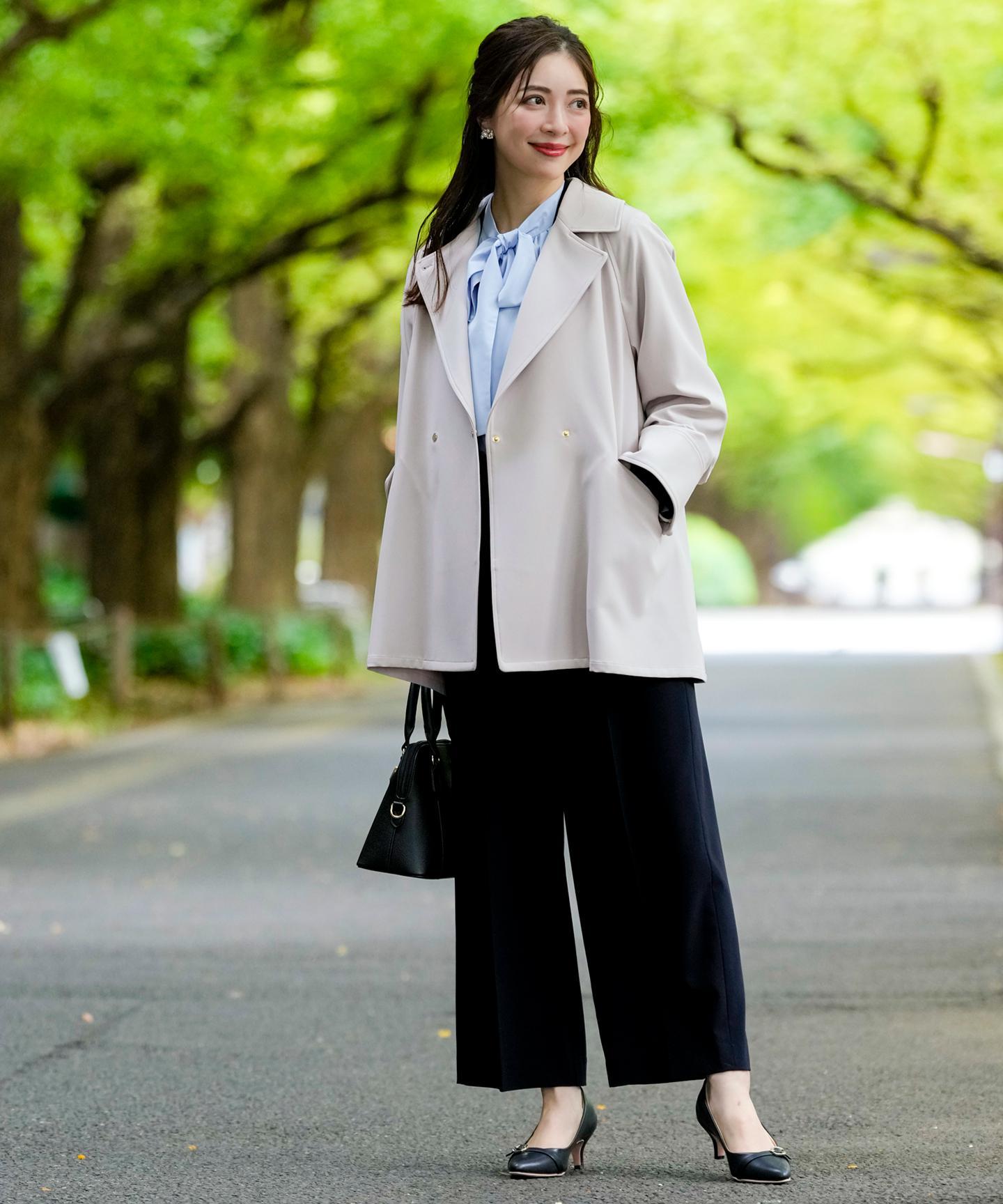 エレカジストレッチミドルトレンチ コート