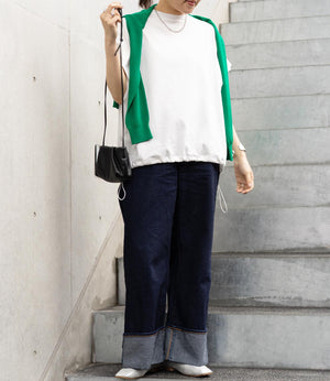 ドロストオーバーフレンチスリーブカットソー