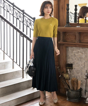 ウーステッドエステル  プリーツスカート