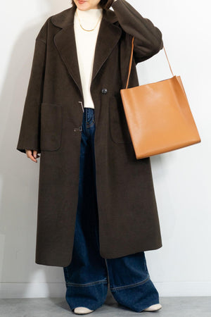 ニットパイルチェスターコート