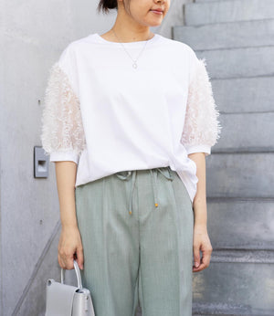 シアーフリンジドッキングカットソー