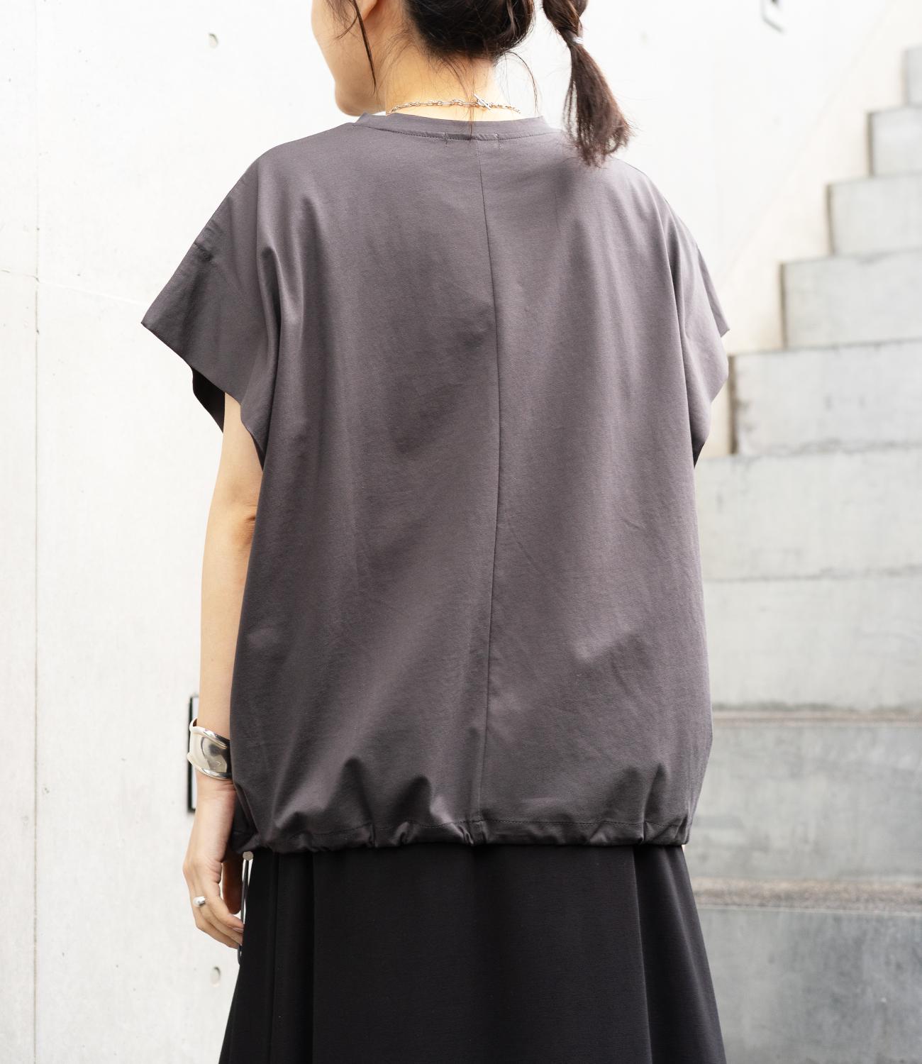 ドロストオーバーフレンチスリーブカットソー