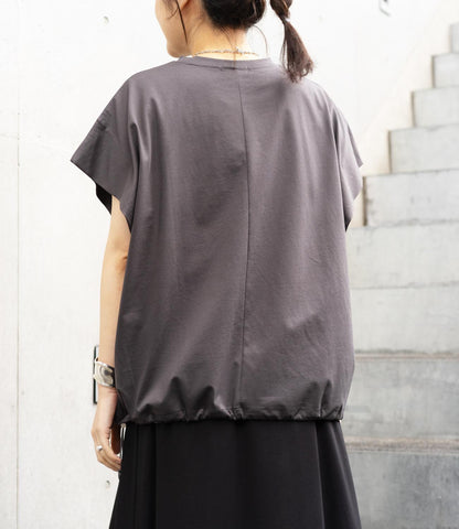 ドロストオーバーフレンチスリーブカットソー