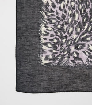 ヒョウ柄プリントスカーフ