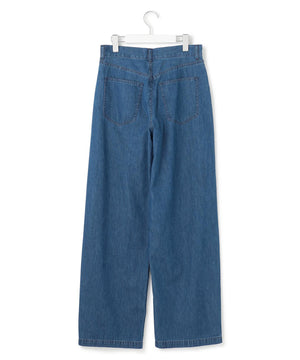 ライトダンガリー ワイドパンツ