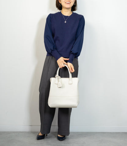 センタープレスストレートパンツ