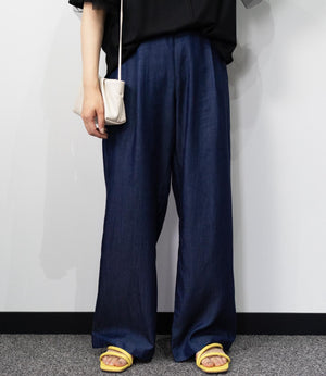 テンセルデニムストレートパンツ
