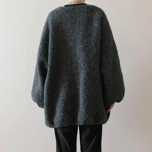 パフスリーブルーズカーディガン